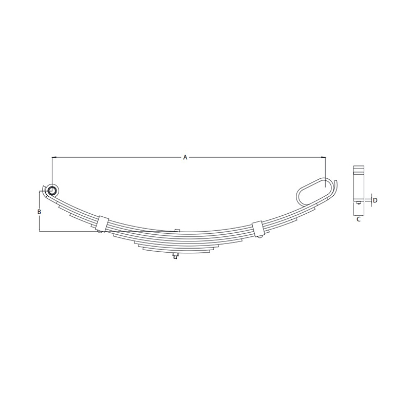 Rocker Roller Suspension Spring Only 60 x 6mm Painted